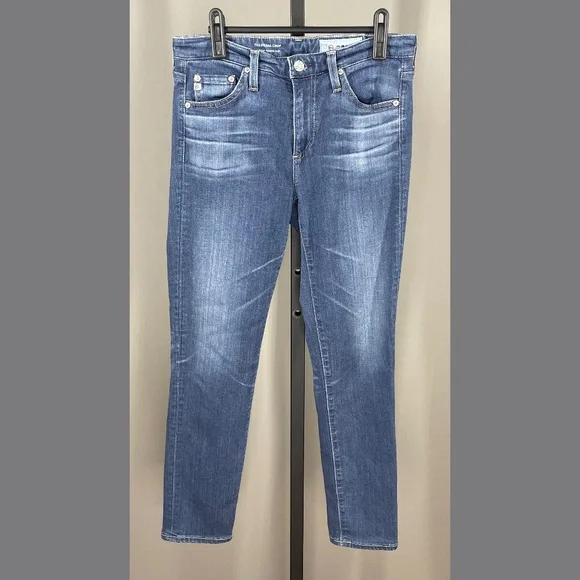 Adriano Goldschmied Jeans Womens 27 blue denim prima crop skinny designer casual - Picture 1 of 9